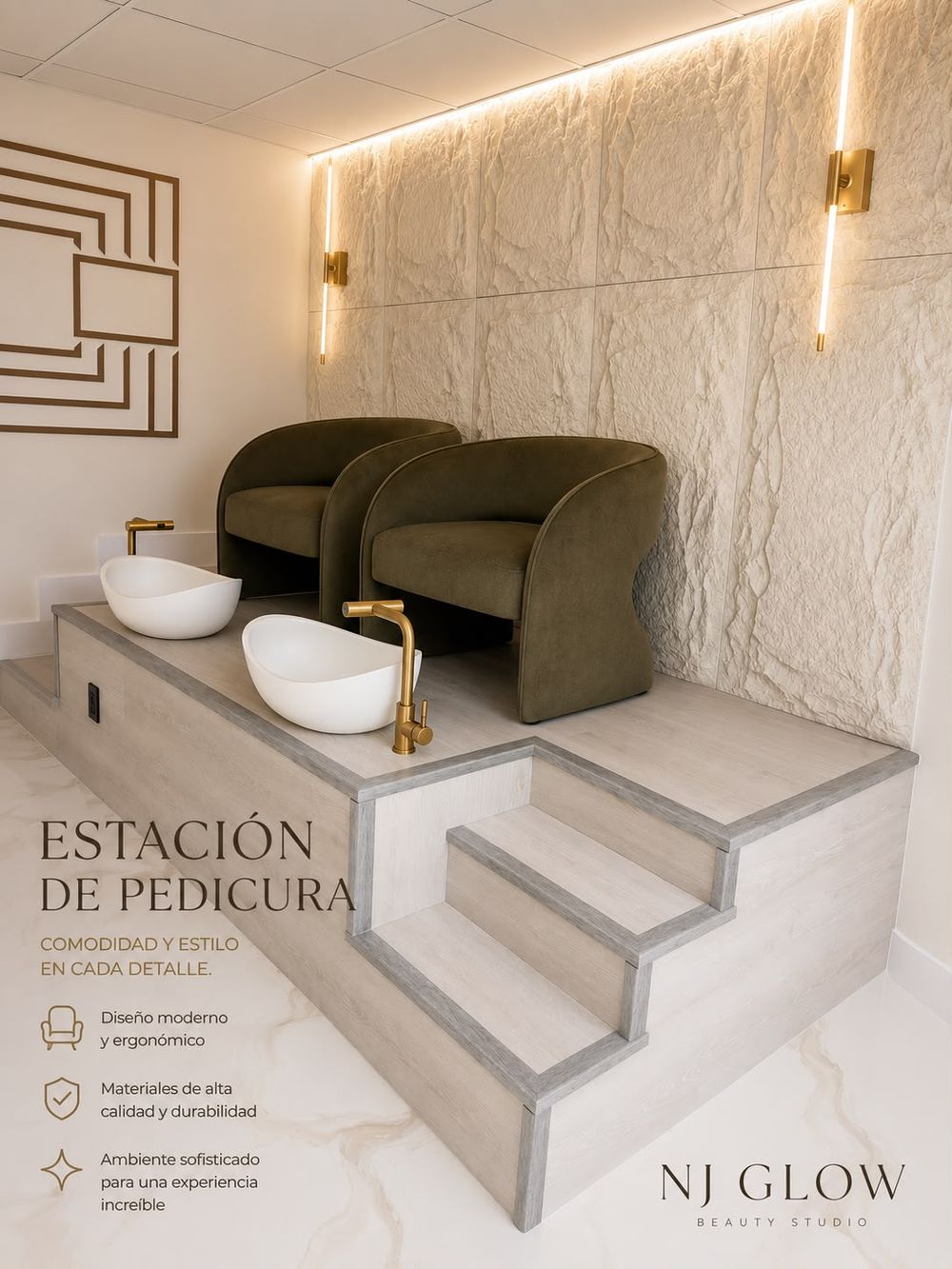 Estacion de pedicura - NJ Glow Studio