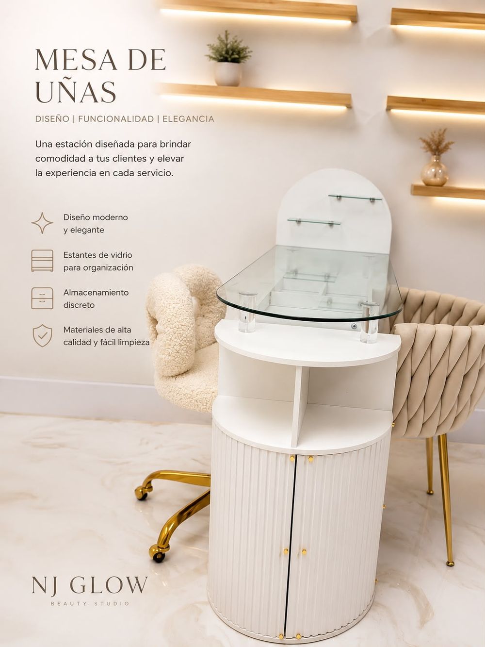 Mesa de unas - NJ Glow Studio